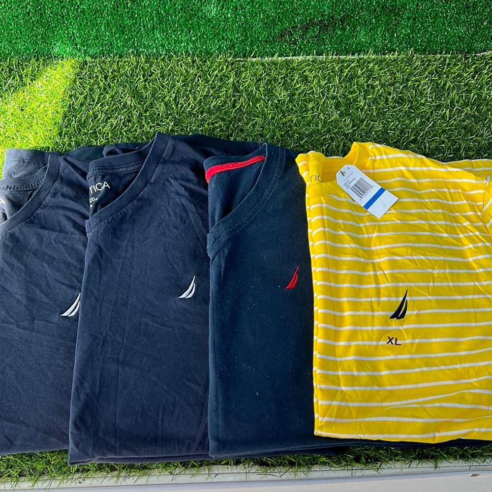 Slightly used and one brand new 4 pack nautica tees